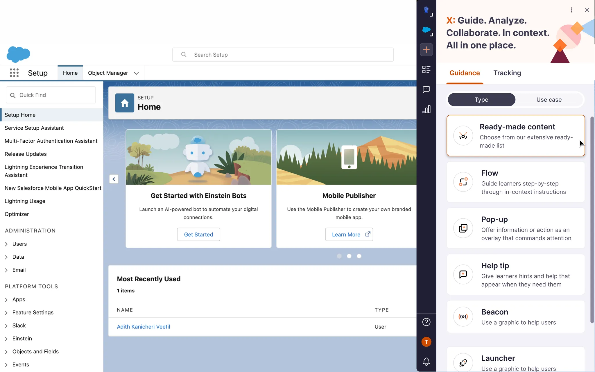Scaling an enterprise tool for in-app guides