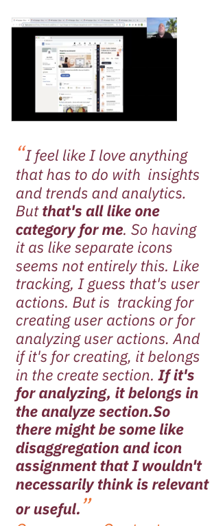 Customer quote about insights and analytics