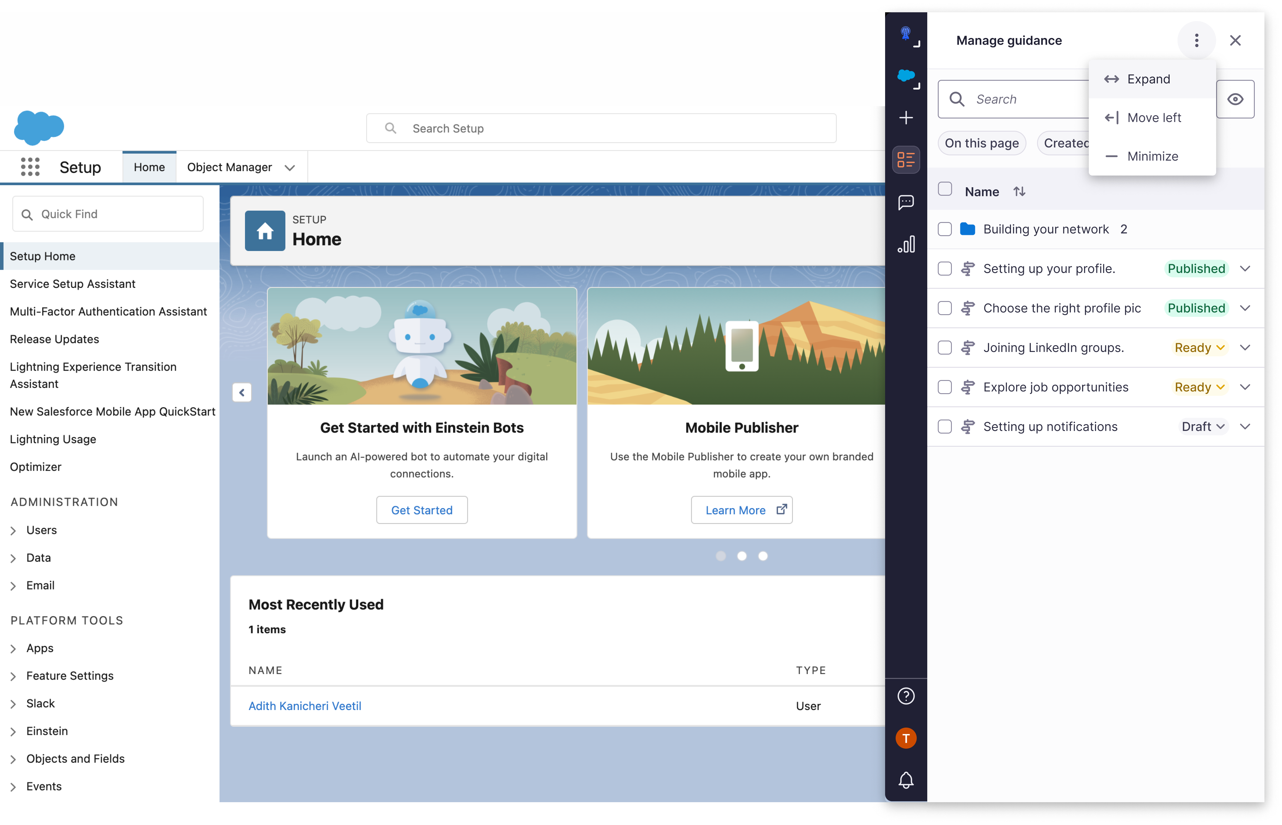 Solution: Panel Options